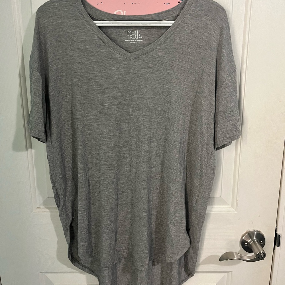 2 NWOT Time and Tru Shirts Gray and Teal